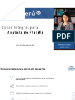 Curso Integral para Analista de Planilla