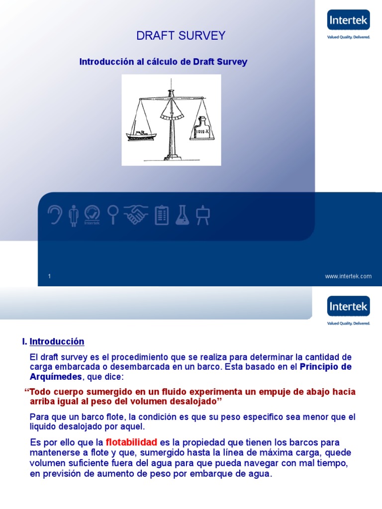 Introducción al Draft Survey | PDF | Líquidos | Buques