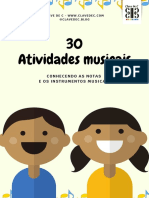30 Atividades Ed. Infantil - NOTAS E INSTRUMENTOS MUSICAIS