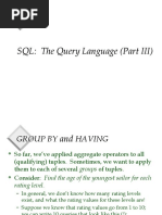 SQL: The Query Language (Part III)