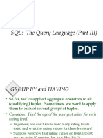 SQL: The Query Language (Part III)