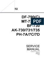 DF-790 (C) MT-730 (B) BF-730 AK-730/731/735 PH-7A/7C/7D: Service Manual