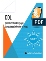 DDL Data Definition Language Lenguaje de