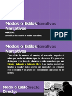 Actividad Estilos Narrativos