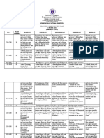 Department of Education: Time No. of Minutes Monday Tuesday Wednesday Thursday Friday