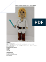 Luke Skywalker Lego Man Pattern