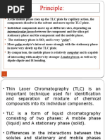 Principle:: Intermolecular Forces Between The Component and The Silica Gel