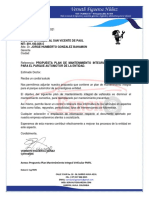 Propuesta Tecnica Plan de Mantenimiento Intergral Parque Automotor ESE DPTAL SAN VICENTE DE PAUL