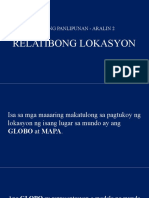 Relatibong Lokasyon - Araling Panlipunan 5