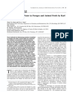 Determination of Water in Forages & Animal Feeds by Karl Fischer Titration