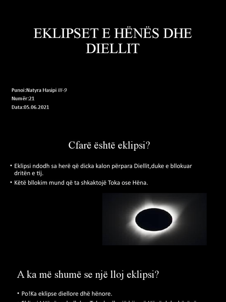 Eklipset e Hënës Dhe Diellit | PDF
