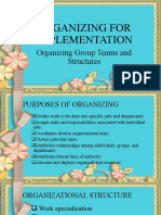 Organizing Group Teams and Structure