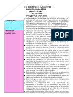 Proyecto 4 Científico Y Humanístico Subnivel/Nivel Media Grado: Quinto Ciclo Costa Año Lectivo (2021 - 2022)