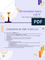 Diversitatea Lumii Viicv: Here Is Where Your Presentation Begins