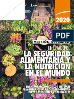 El Estado de La Seguridad Alimentaria y La Nutrición en El Mundo - 2020
