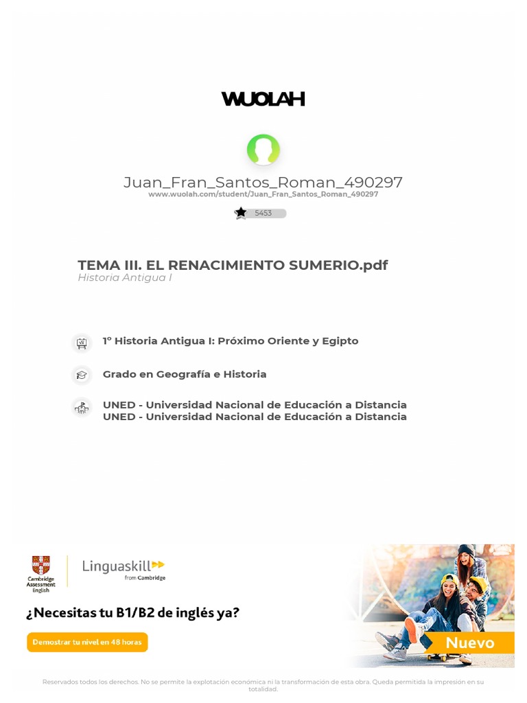 Tema Iii. El Renacimiento Sumerio PDF Mesopotamia Sumeria