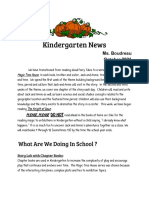 October 2021 Kindergarten Newsletter Boudreau