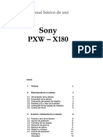 Manual Uso Básico Sony PXW 180