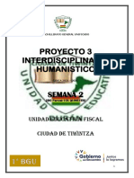 1° Proyecto Interdisciplinar Humanístico 3 Semana 2