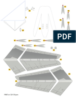 Assembling an Airbus A380 paper model