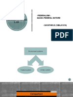 Federalism - Quasi Federal Nature