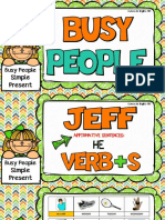 Simple Present: Busy People