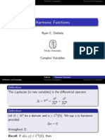 Harmonic Functions: Ryan C. Daileda