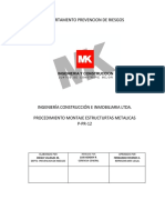 P-PR-12 Procedimiento Montaje de Estructuras Metalicas