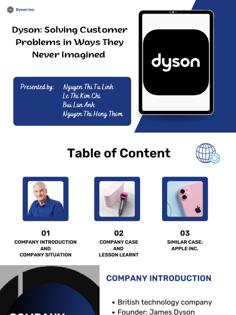 Dyson: Solving Customer Problems in Ways They Never Imagined | PDF ...