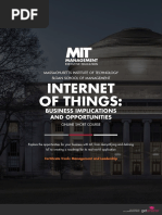 Mit Internet of Things Online Short Course Brochure