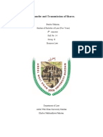 Transfer and Transmission of Shares