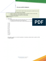 Evaluación Unidad 1 - Inglés Conversacional I