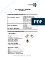 Ficha de Seguriad - Cemento Solvente de PVC