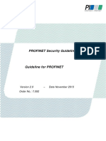 PROFINET Security Guideline: - Date November 2013 Order No.: 7.002