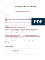 Basic Concepts of Time and Distance.: Average Speed