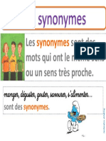 synonymes affiche