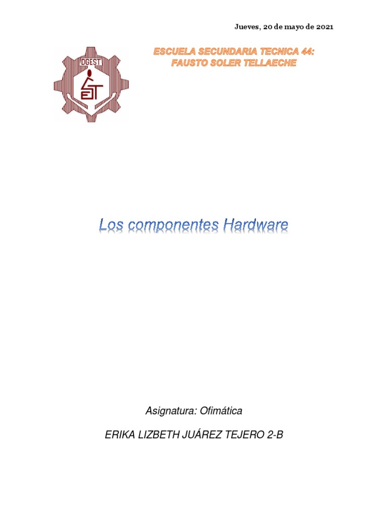 Guía de Hardware para Estudiantes | PDF | Hardware de la computadora ...