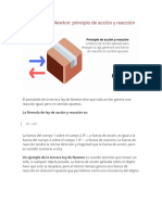 Tercera Ley de Newton Principio de Acción y Reacción