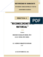 Reconocimiento de materiales de laboratorio