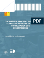 Vademecum Procesal Sobre Clausulas Abusivas en La Contratacion Con Consumidores