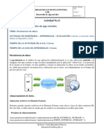 Guía de Aprendizaje No.11 - Persistencia de Datos Parte2