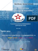 Proyecto Cientifico y Humanístico ° 4 - 1ero de Bgu