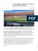 Lammens se reúne con Aníbal y Vizzotti por el aforo en River y ya adelantó que habrá sanciones