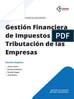 Gestión Financiera de Impuestos y Tributación de Las Empresas