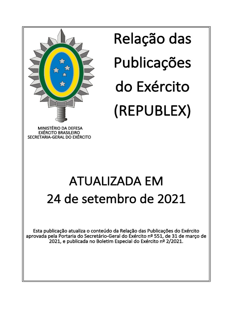 MINISTÉRIO DA DEFESA EXERCITO BRASILEIRO DEP-DEPA