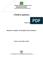 Relatório 1 - Cinética quimica