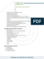 Checklist de Análise de Contas de Anúncios