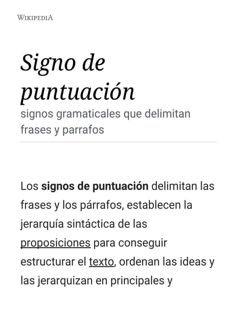 Image Result For Punto Puntuacin Wikipedia La Enciclopedia Libre