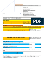 Formato Excel Apalancamiento y Punto de Equilibrio