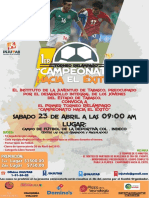 Torneo Relámpago Campeonato Hacia el Éxito INJUTAB